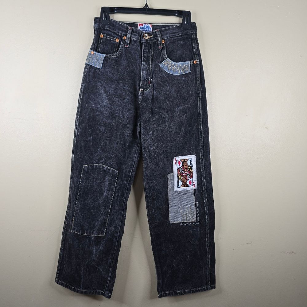 Vintage Fubu Fat Albert & Junkyard Gang Embroidered Baggy Jeans Size 14